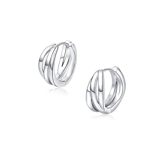 Multi-loop Woven Layered Hoop Earrings