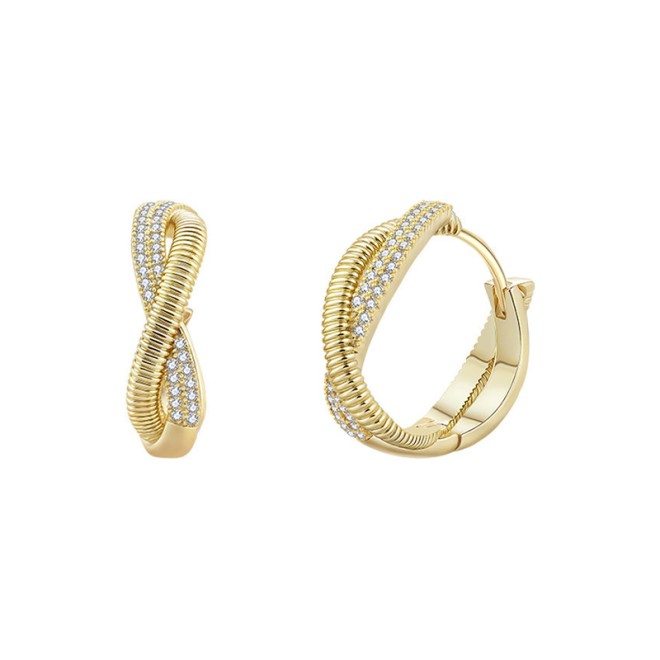 Knot Geometric Hoop Earrings