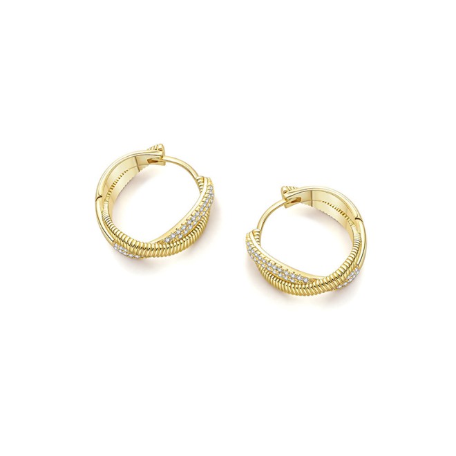Knot Geometric Hoop Earrings