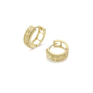 Crushed Ice Texture Geometric Earrings