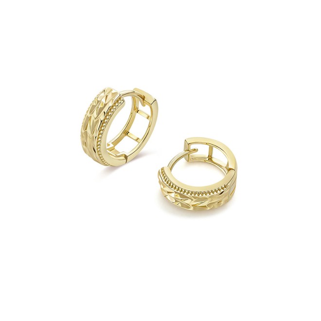 Crushed Ice Texture Geometric Earrings