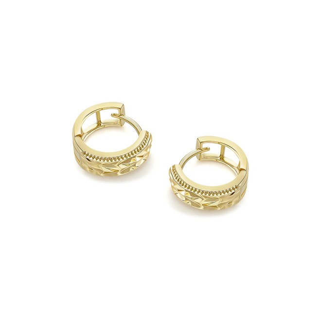 Crushed Ice Texture Geometric Earrings