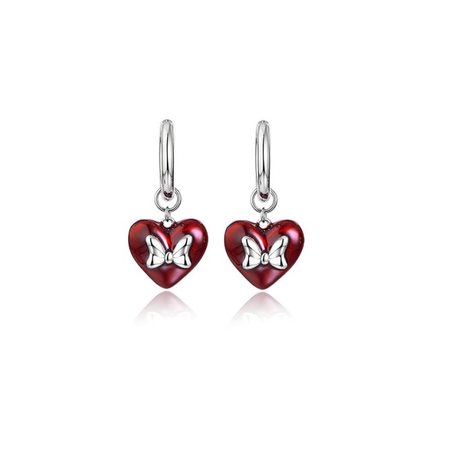 Heart Bow Elegant Earrings
