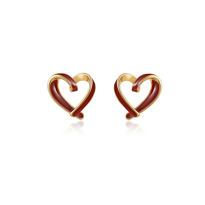 Love Design Ear Hoop Earrings
