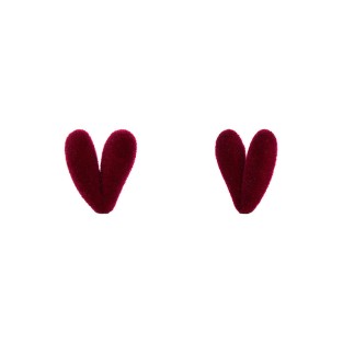Heart Velvet Earrings