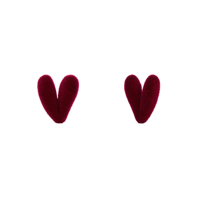 Heart Velvet Earrings