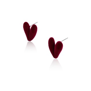 Heart Velvet Earrings