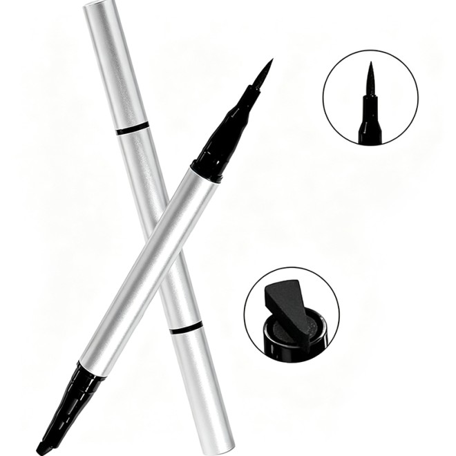 Waterproof Alcohol-Free Double-Ended Liquid Eyeliner Stamp Set