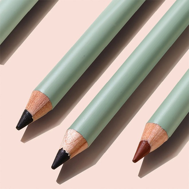 High Pigment Brown Black Wood Eyeliner Matte Cream Easy Draw