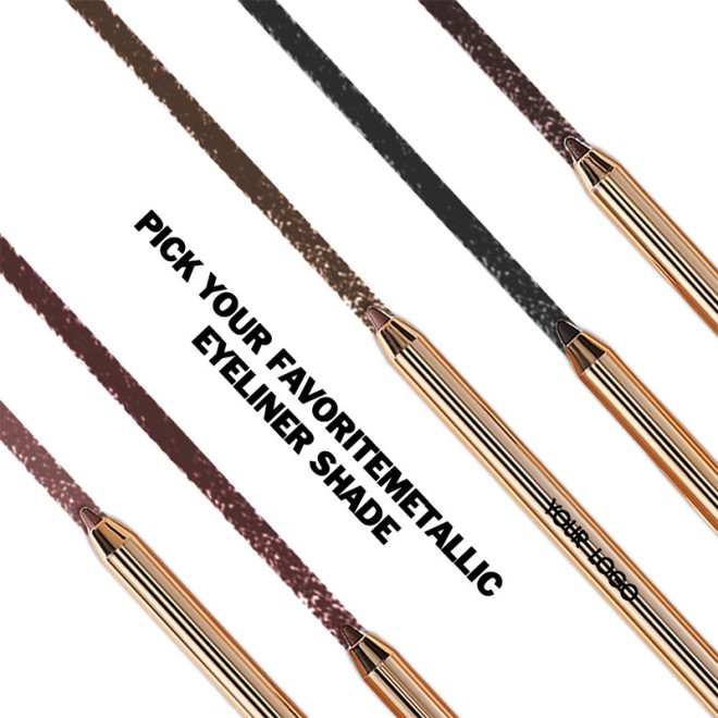 Waterproof Long-Lasting Gel Eyeliner Pencil Smooth Creamy Texture Black Brown