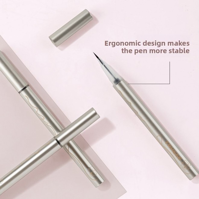 Three-Color Ultra Fine Eyeliner Pencil Natural Smooth Long-Lasting Waterproof Sweatproof Smudge-Proof High Pigmentation