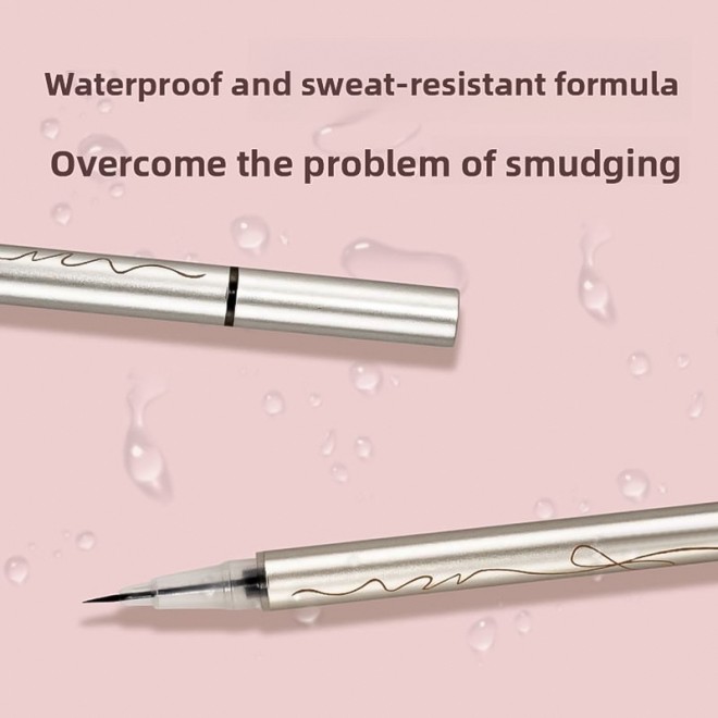 Three-Color Ultra Fine Eyeliner Pencil Natural Smooth Long-Lasting Waterproof Sweatproof Smudge-Proof High Pigmentation