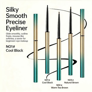 Waterproof Eyeliner Pencil Long-Lasting High Pigmentation Soft Texture Easy to Apply