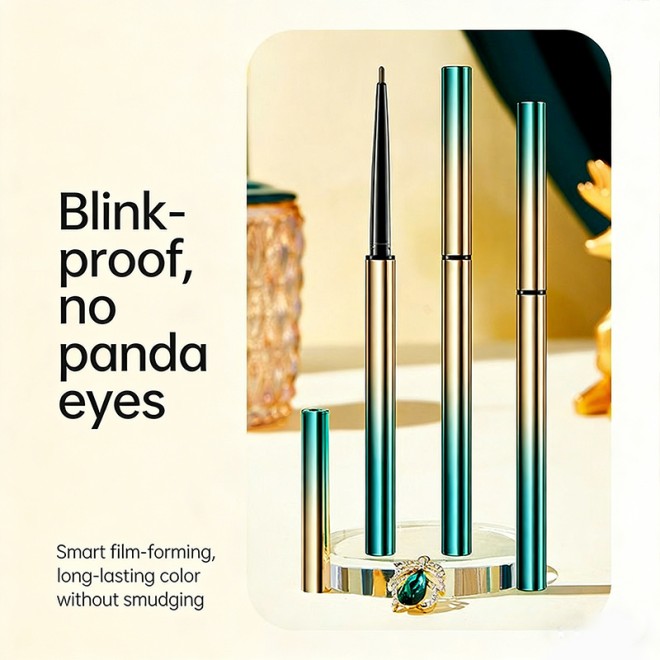 Waterproof Eyeliner Pencil Long-Lasting High Pigmentation Soft Texture Easy to Apply