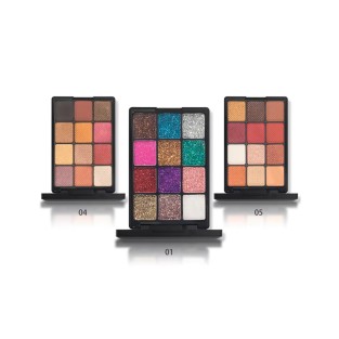 Shiny Shimmer Eyeshadow Palette High Pigment Waterproof Pressed Powder