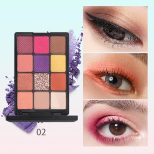 Shiny Shimmer Eyeshadow Palette High Pigment Waterproof Pressed Powder