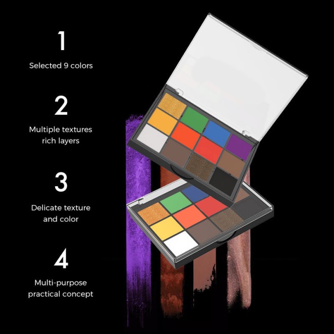 12 Color High Pigment Eyeshadow Palette Beauty Cosmetic Makeup