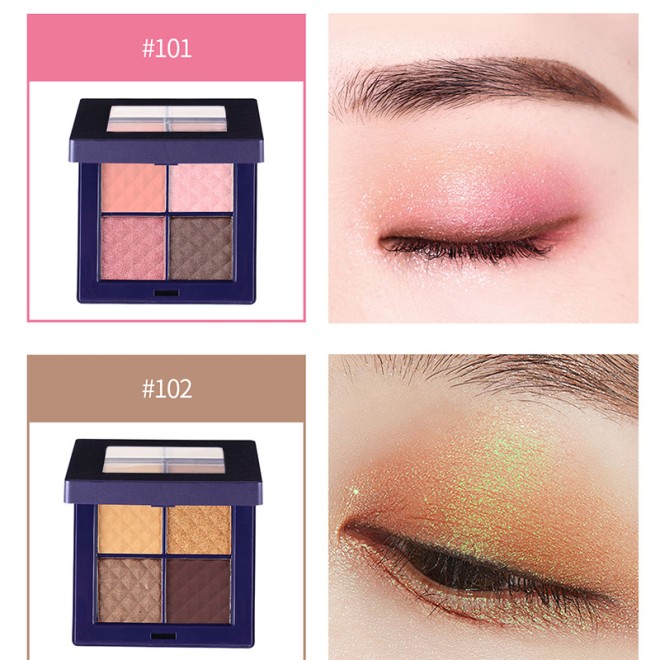 Mini 4-Color Shimmer Eyeshadow Palette