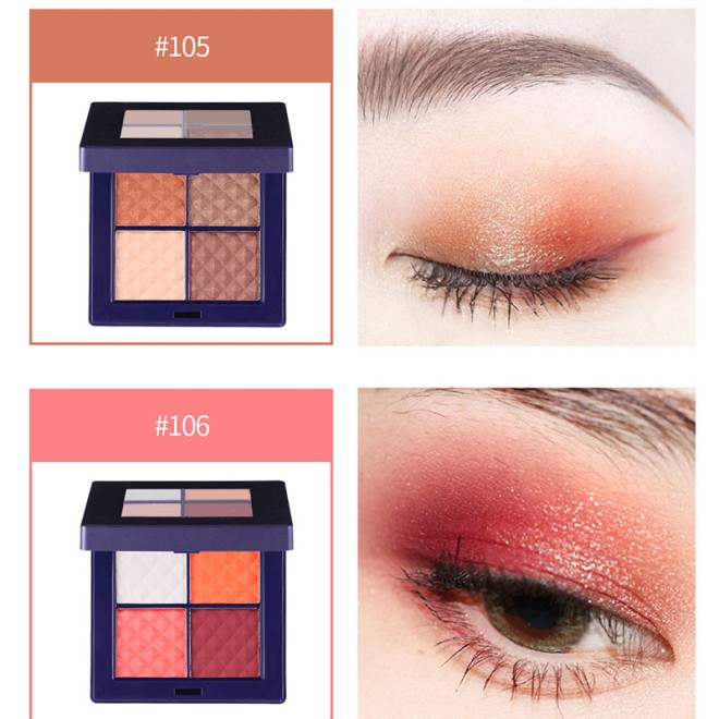 Mini 4-Color Shimmer Eyeshadow Palette
