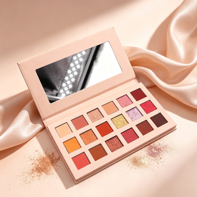 18 Color Diamond Eyeshadow Palette Shimmer Glitter Matte Eyeshadow
