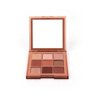 Matte Shimmer Nude Nine-Color Eyeshadow Palette High Pigment Plastic Packaging