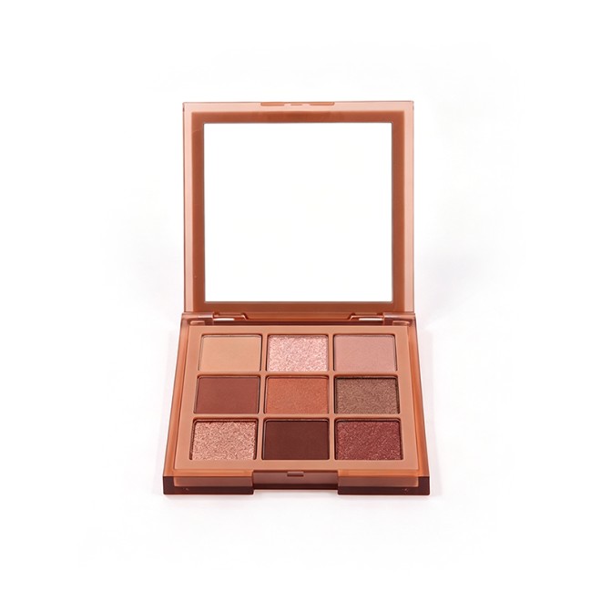 Matte Shimmer Nude Nine-Color Eyeshadow Palette High Pigment Plastic Packaging