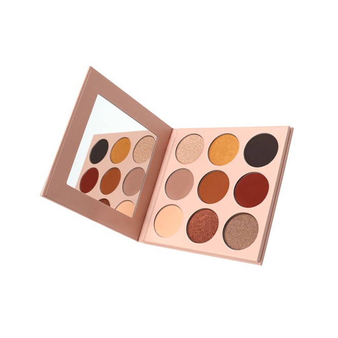 9 Colors Round Cardboard Eyeshadow Palette