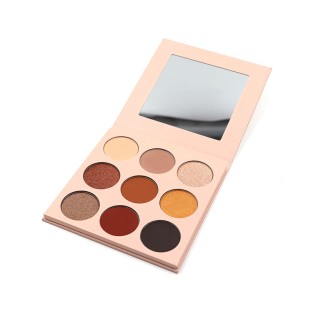 9 Colors Round Cardboard Eyeshadow Palette