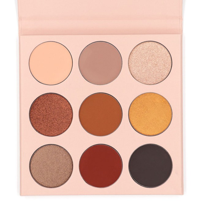 9 Colors Round Cardboard Eyeshadow Palette