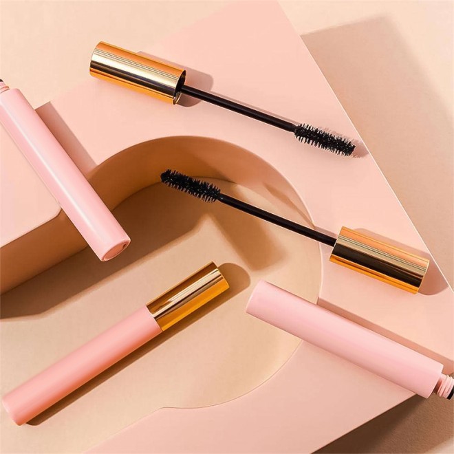 4D Mascara Fiber and Liquid Mascara Set Waterproof Lengthening Volumizing