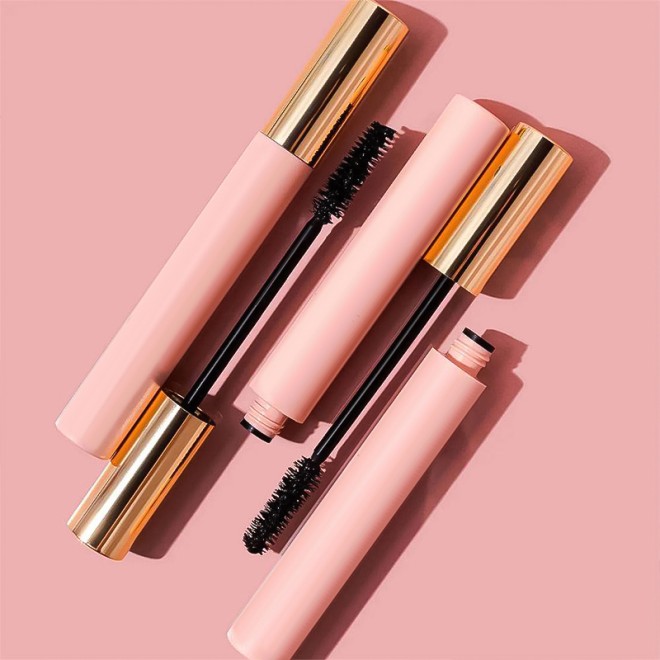 4D Mascara Fiber and Liquid Mascara Set Waterproof Lengthening Volumizing