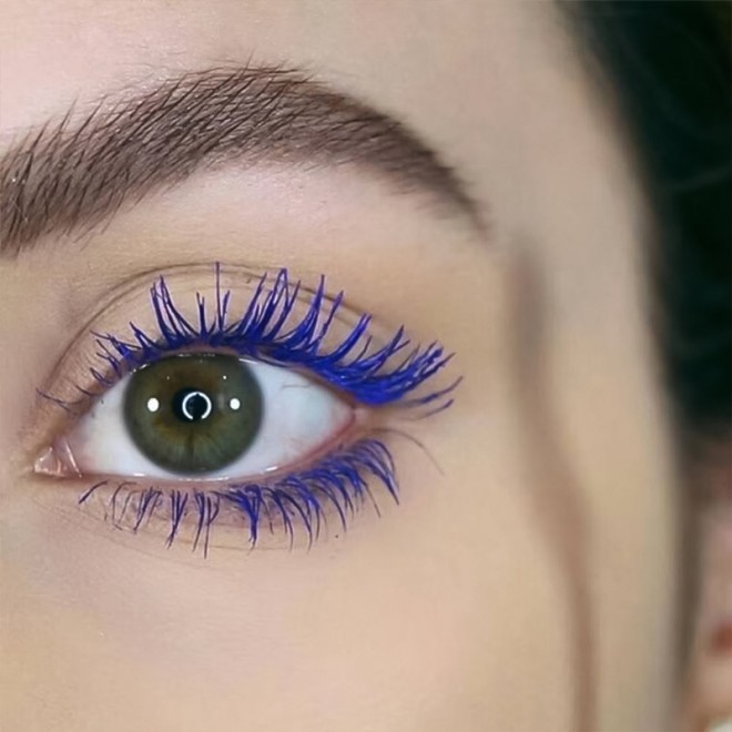 Natural Silk Blue 24H Long-Lasting Non-Fading Mascara High-Pigment Washable