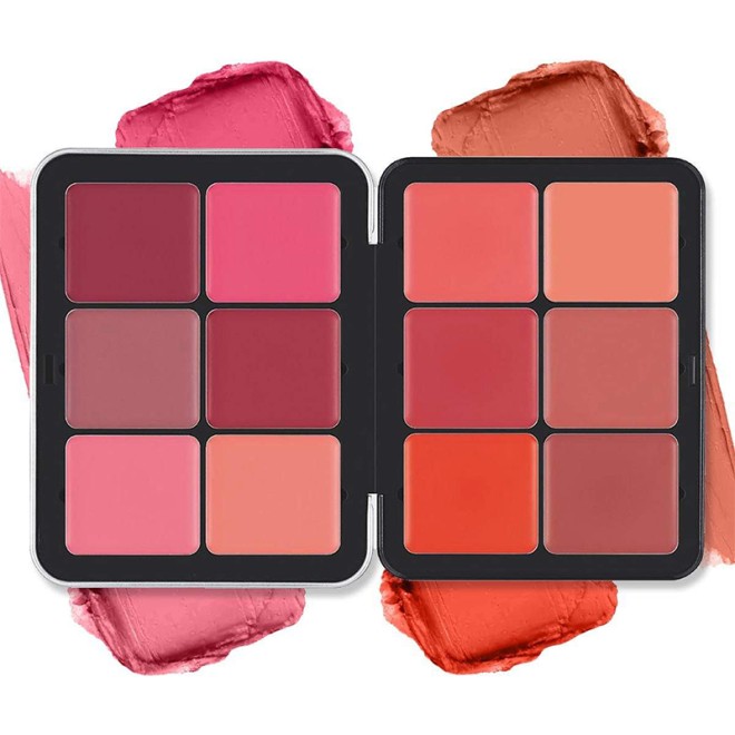 Vegan Beauty Cream Blush Palette - Matte Natural Waterproof Makeup Cream