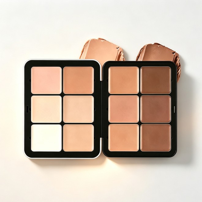Vegan Beauty Cream Blush Palette - Matte Natural Waterproof Makeup Cream