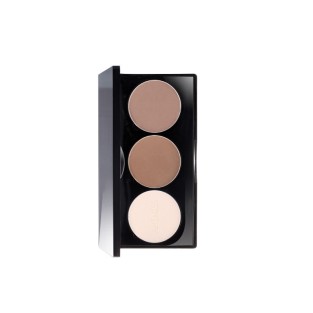 Three Color Blush Palette Compact Powder High Pigment Waterproof Blush