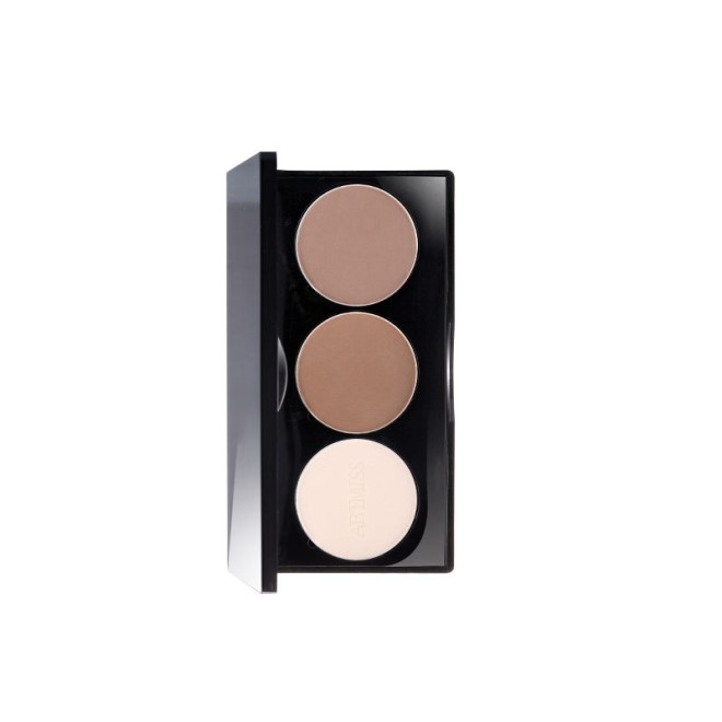 Three Color Blush Palette Compact Powder High Pigment Waterproof Blush