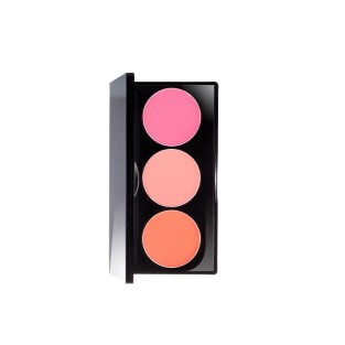 Three Color Blush Palette Compact Powder High Pigment Waterproof Blush