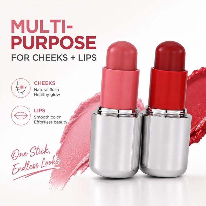 Matte Cream Blush Stick High Pigment Face Cheek Blush Stick