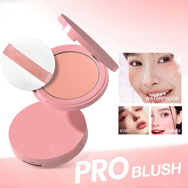 4-Color Mineral Pressed Blush Natural Brightening