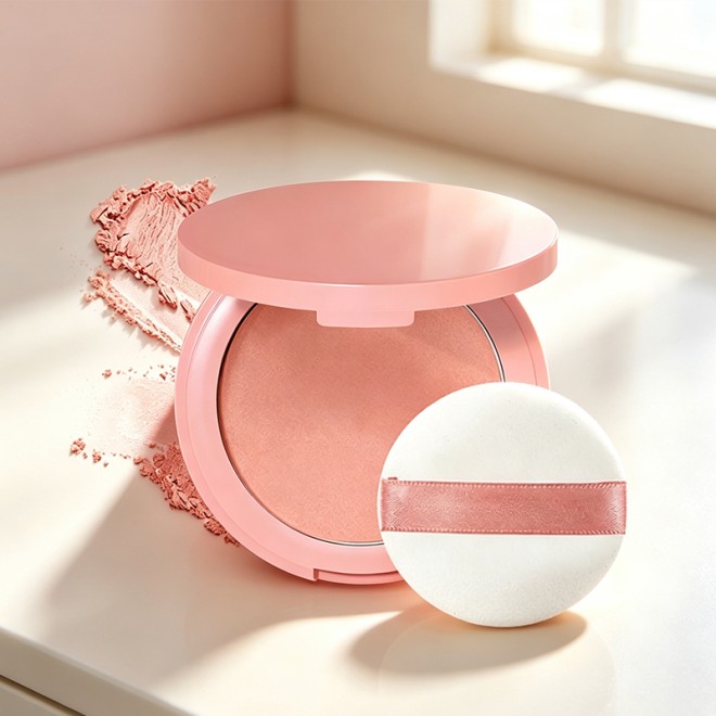 4-Color Mineral Pressed Blush Natural Brightening