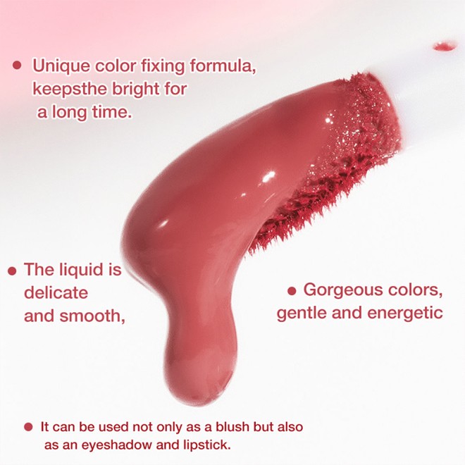 Waterproof Long-lasting Liquid Blush High Pigment Natural Matte