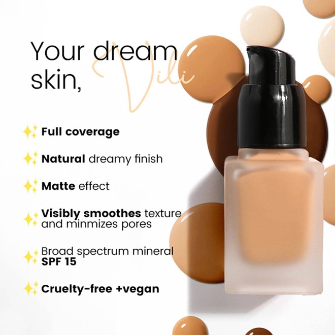 24h Long-lasting Waterproof Matte Full Coverage Concealer Foundation