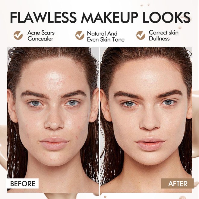 Soft Matte Liquid Foundation Waterproof Full Coverage