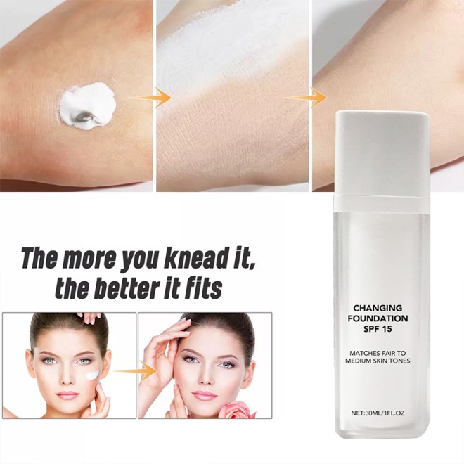 Color Changing Full Coverage Long-Lasting 4-in-1 Foundation