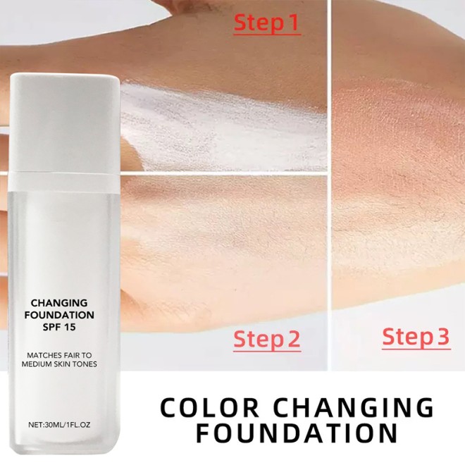 Color Changing Full Coverage Long-Lasting 4-in-1 Foundation