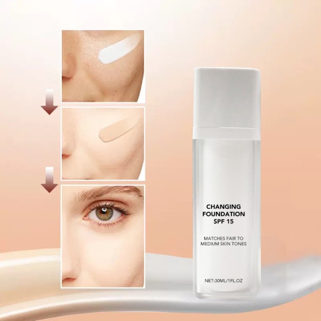 Color Changing Full Coverage Long-Lasting 4-in-1 Foundation
