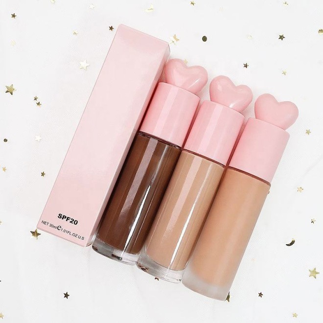 Vegan Waterproof Liquid Foundation Cream Matte Full Coverage Concealer Foundation