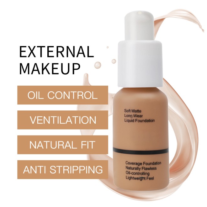Liquid Foundation Full Coverage Waterproof Matte Cream Foundation