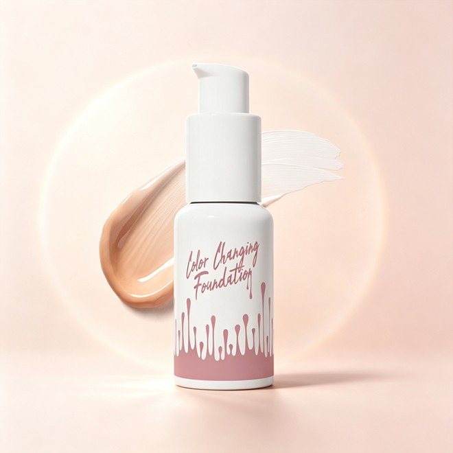 4-in-1 Primer Sunscreen Concealer Foundation Color-Changing Skin Tone Foundation