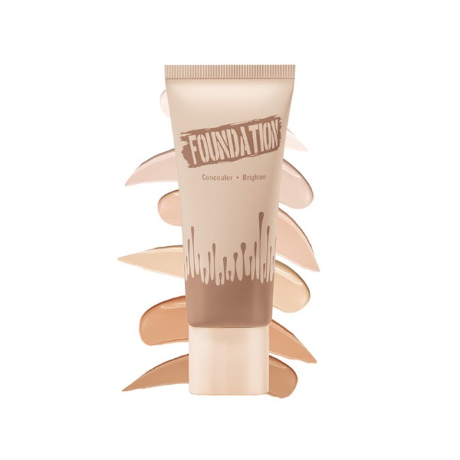 6 Colors Long-Lasting Full Coverage Waterproof Concealer Matte Foundation for Dark Skin
